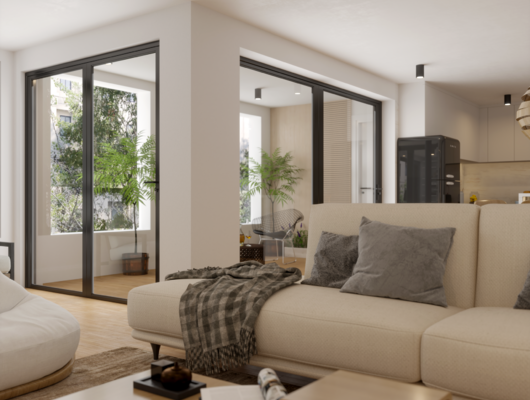 CASCO FLAT 3 SLAAPKAMERS + DUBBEL TERRAS - 50 JAAR OUD