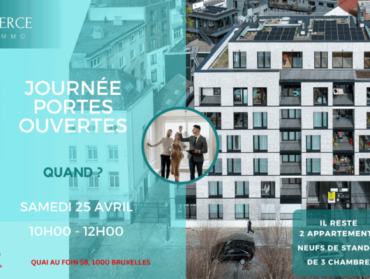 Centrum: 3 slaapkamers appartement! Opendeurdag op 25/04